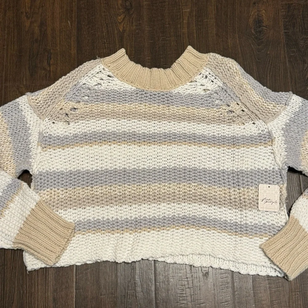 Free People Devon Gravity Combo Long Sleeve‎ Sweater Size Small Women